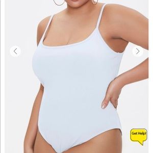 Forever 21 Plus Size Snap Closure Cami Bodysuit